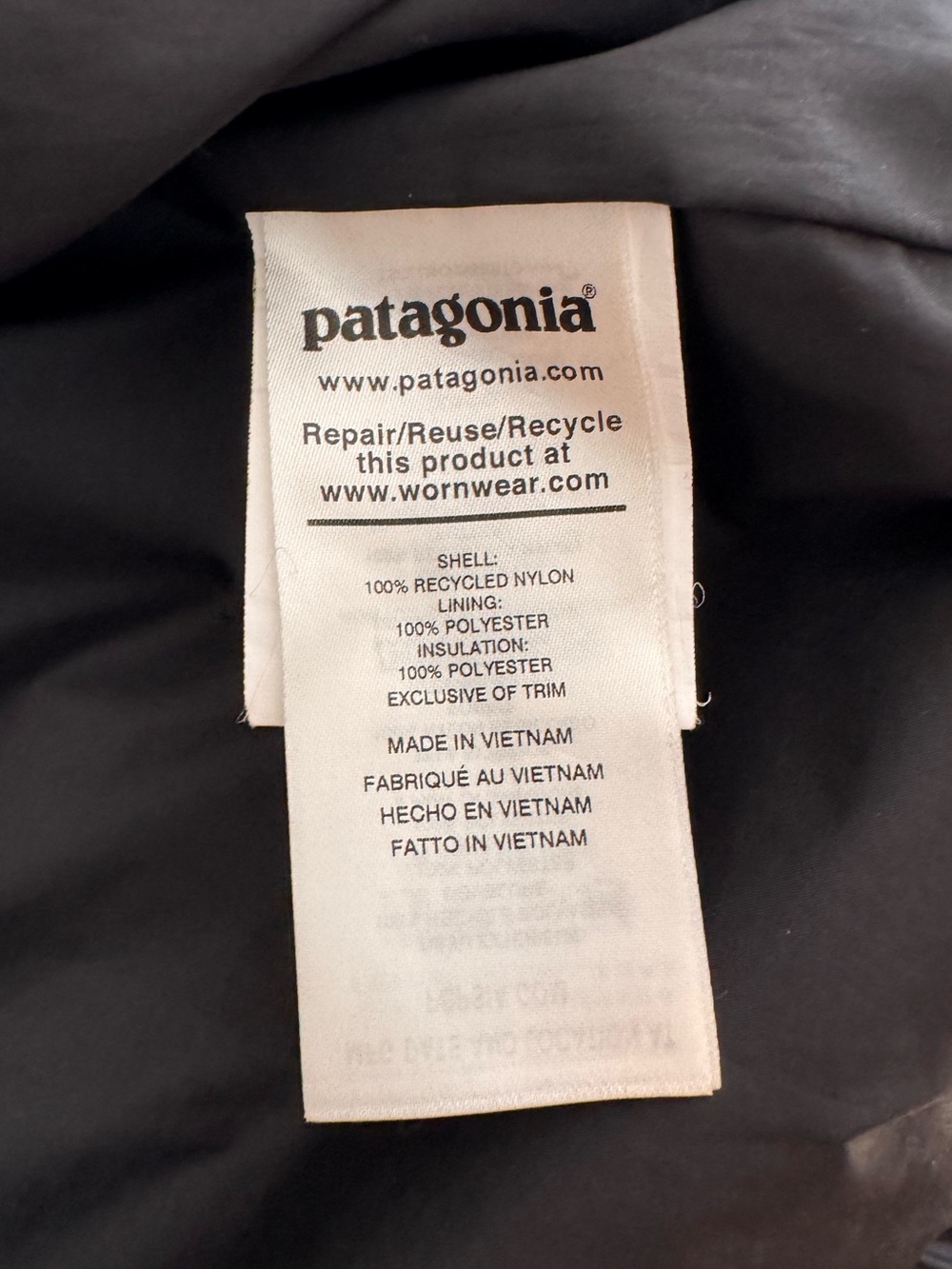 Patagonia Black Nanopuff Quilted Packable Jacket size medium women’s - Picture 7 of 9
